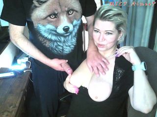 Aimee Paradise: The old Fox squeezes the tits of his eternally young...