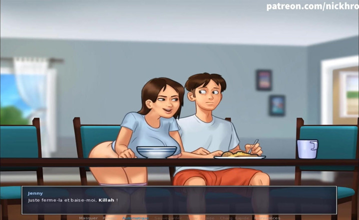 Cartoon Universal: Yaz mevsimi efsanesi bölüm 109 - büyük götlü üvey kız kardeş (Fransız itaatkar)