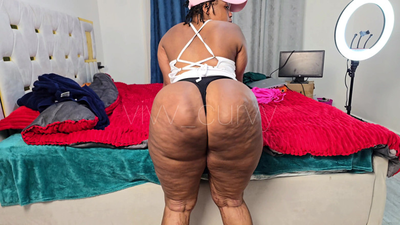 Solo big ass: White Sundress Black Thong Reveal