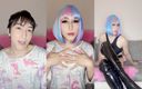 Viper Fierce: 可爱的亚洲 femboy 完整的娘娘腔化和化妆