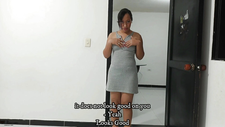 JhonWitt: Amatérská brunetka s velkým zadkem Jezdí na velkém ptákovi cum-pussy španělské...