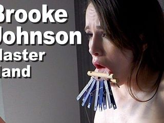 Picticon bondage and fetish: Brooke Johnson &amp; Master hand tongue clamped climax