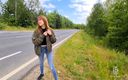 Anne-Eden: Fuck on Highway with Sperm Walk