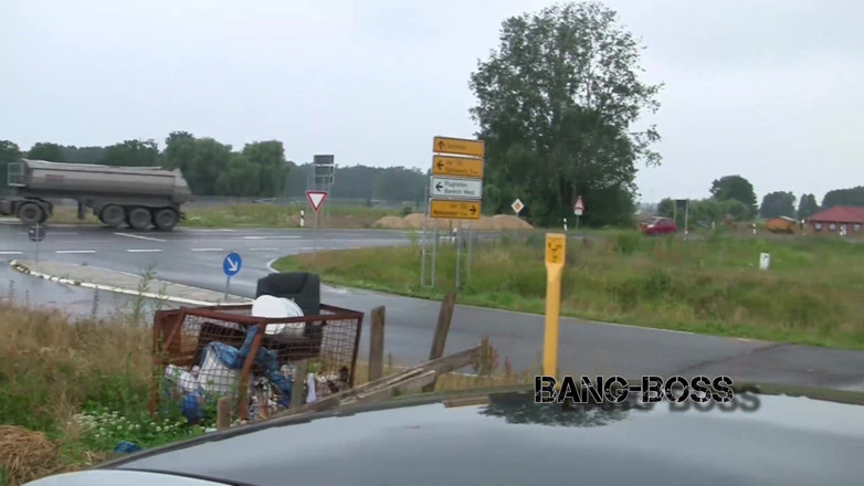 Bang-Boss: Naive 18-year-old Hitchhiker Slut, Publicly Sprayed with Cum