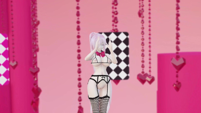 Smixix: Megurine luka 裸体舞蹈声乐成人动漫 mmd 3D 黑色眼睛颜色编辑 smixix