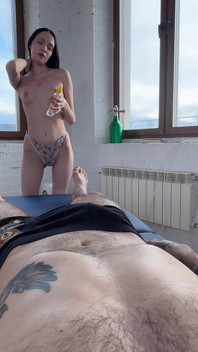 Cute Girl Does Full Massage