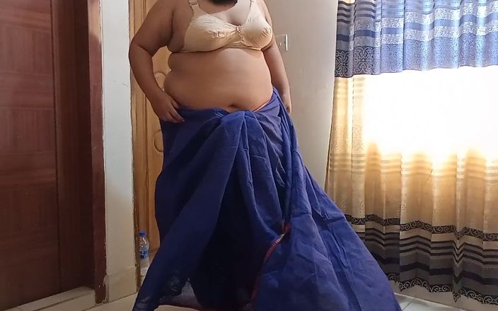 Aria Mia: 62y Old Palestine Beautiful Sexy Granny Wearing Saree &amp;amp; Blouse Then...