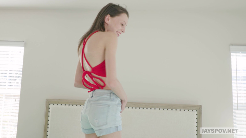 JAYS POV: Tiny Teen Newcomer Aria Haze