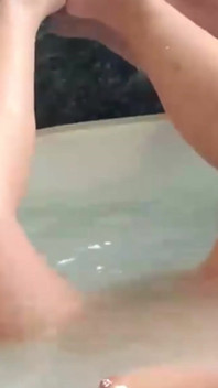 Stroking Your Hard Cock with My Tiny Feet.