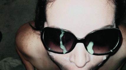 SexyNEBBW: Sonnenbrille mit sperma bedeckt, remaster