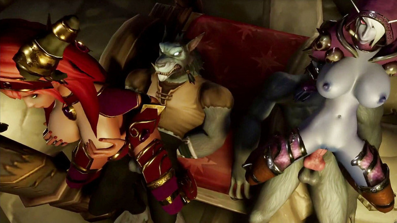 Wraith ward: 2人のエルフと2人の狼男乱交輪姦