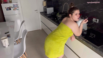 Your fantasy studio: Smoking after shower