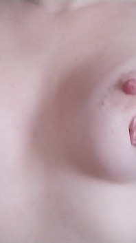 Horny and Want to Play with My Tits and Hard Nipples in Front of the Camera