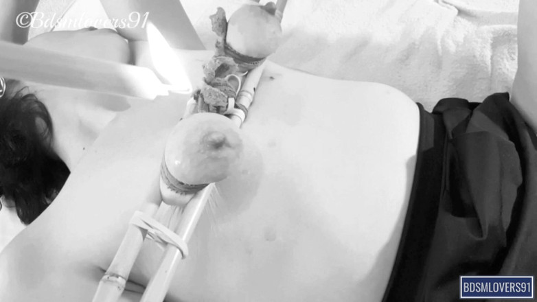 Bdsmlovers91: Tratamiento con Shibari de tetas caídas vacías