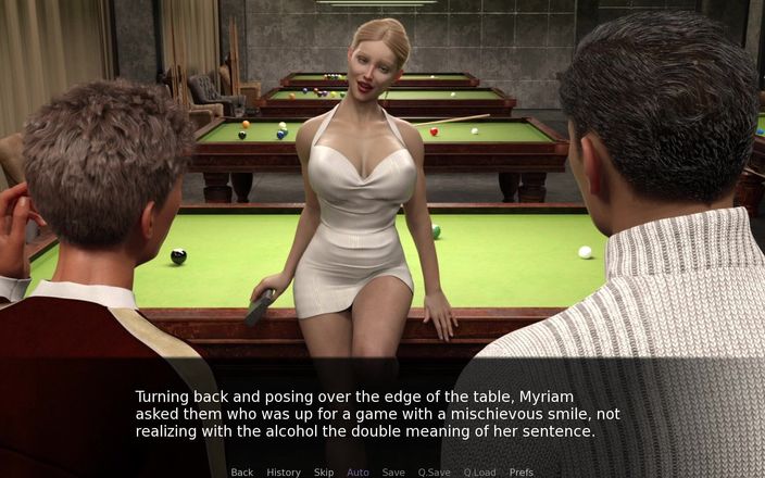 Porngame201: Project Myriam - Hot MILF Gets DP on Billiards Table #1 - 3D game,...