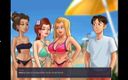 Erotic Krisso: Summertimesaga-azgın orta yaşlı seksi kadınlar plaj partisi üçlü grup seks