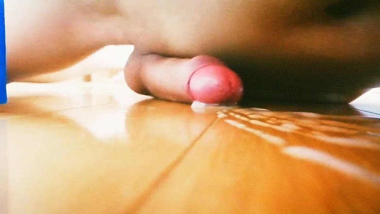Glassofsperm: Teen boy rubs on the floor
