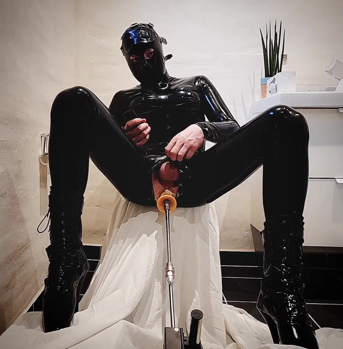 Hooded June: Hot Doll Gets Fuck by Machine and Cums