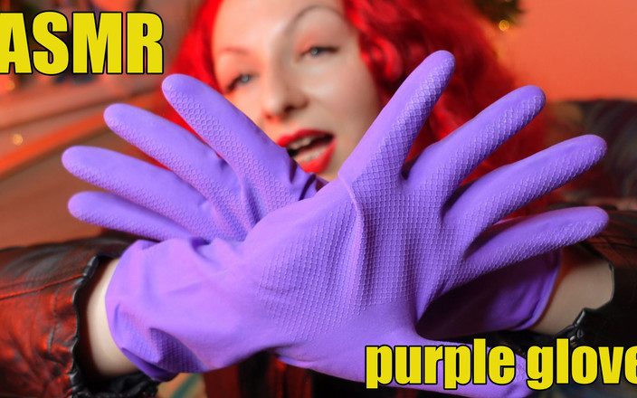 Arya Grander: ASMR sonando: fetiche de guantes de goma de cocina