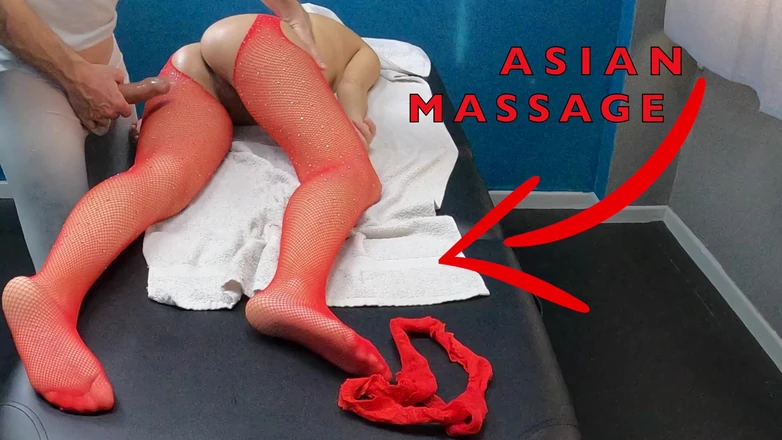 Markus Rokar Massage: Gorąca azjatycka milf przyszła na masaż seksownymi rajstopami, aby uwodzić...