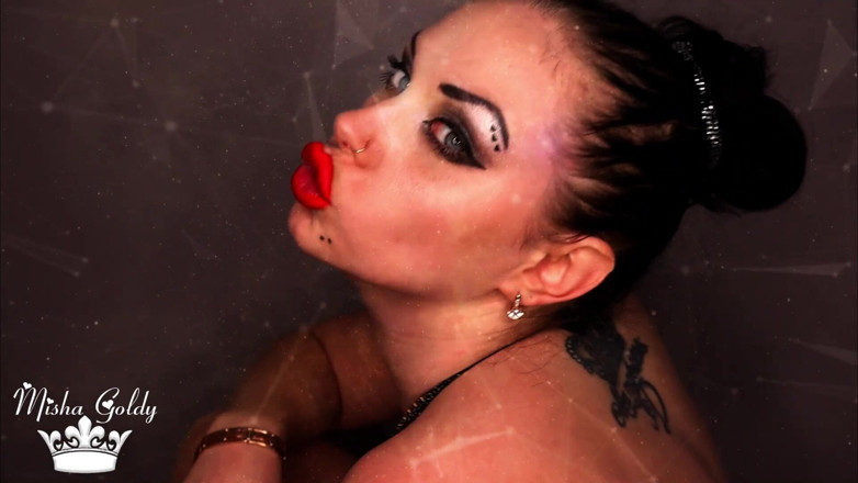 Goddess Misha Goldy: Today I am letting you wank all over my big...