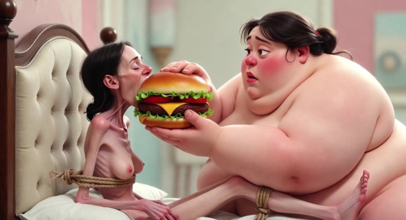 YOUR BEST FANTASY: Extremely Skinny Vs Massive SSBBW Feeding Session