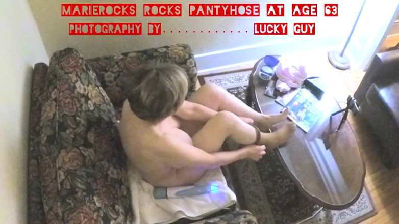 MarieRocks: MarieRocks rocks pantyhose at age 63