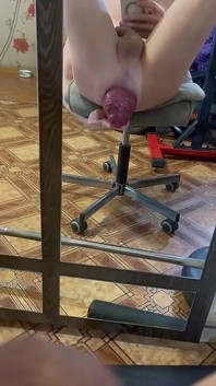 I'm Lying on My Back and Showing off My Anal Prolapse While No One Is Home