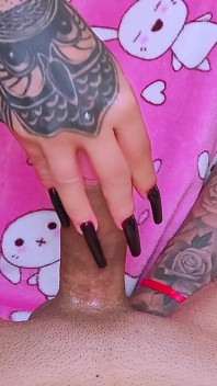 Stepmom Takes a Big Load of Cum in Sensual Handjob with Long Nails