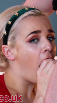 18 Year Old Petite Blonde Gets Railed and Swallows Cum
