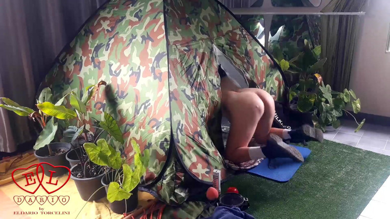 Strange stepfamily: Sex in camp. A stranger fucks a nudist lady in...