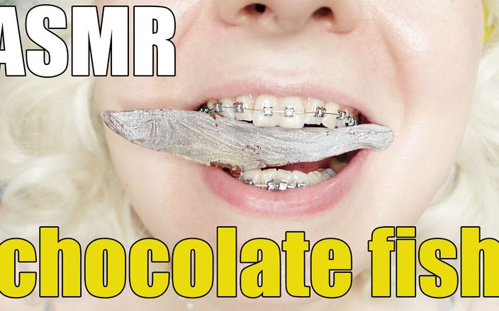 Arya Grander: Eten in beugel fetisjchocolade