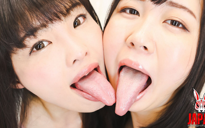 Japan Fetish Fusion: Saliva Play: Hikari &amp; Ena's Deep Lesbian Kiss Exploration!