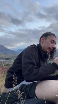 Mountain Hiking Blowjob & Swallow