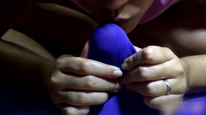 College-couple: handjob over underwear cum in pants compilation
