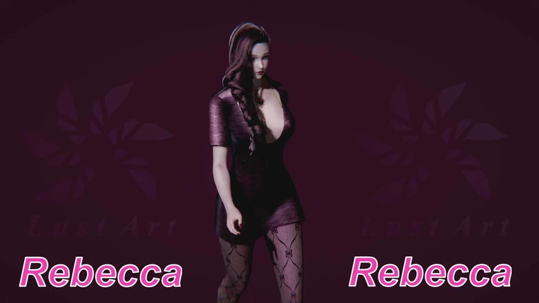 Lust art 3D: Sexy Rebecca pasarela