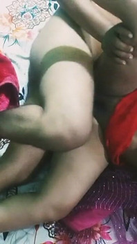 Beautiful Indian Bhabhi in Red Colour Saree.