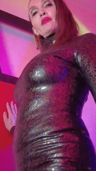 Dominatrix Eva Latex Femdom BDSM Mistress Fetish Dress High Heels Big Ass MILF Hot Rubber