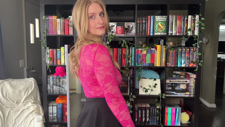 Nerdy Nympho: [4k] Průhledná růžová top try na haul