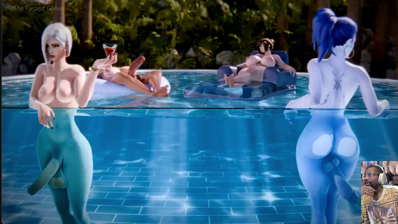 L6RD7BLU3 FUTA: Şişman bir futa yarak overwatch partisi var ve sen davet...