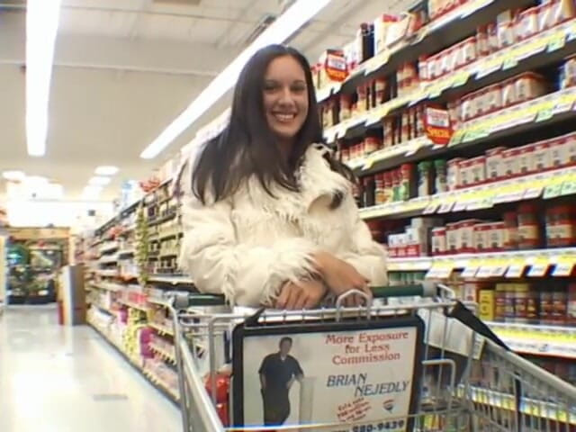 Outdoor pervs: POV grocery store pickup &amp; fuck
