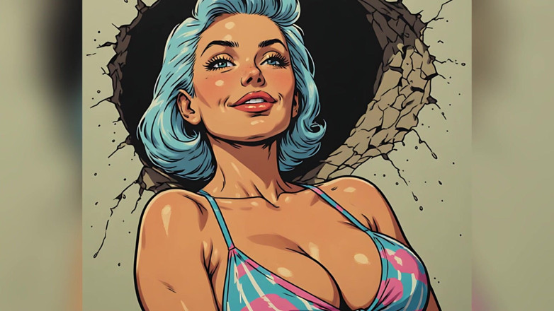 AI Porn: Big Boob Babes in Swimsuits Art