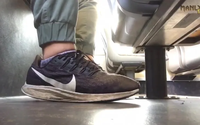 Manlyfoot: Male Bare-feet - Transport Edition - Bus - Train - Foot Fetish