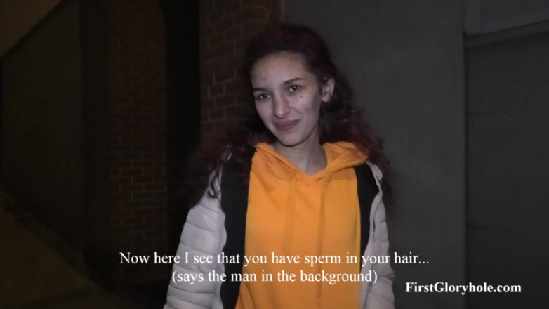 First Gloryhole: Young stepmom Lilien - 9 Swallowed Doses of Sperm (full Video)