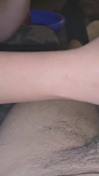 Hot Brunette with Small Boobs Jerks off the Young Big Cock Until He Can't Stand It and Cums