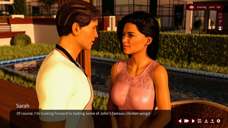 Dirty GamesXxX: Whispers of Desire: Couples on Barbecue Party by the Pool -...
