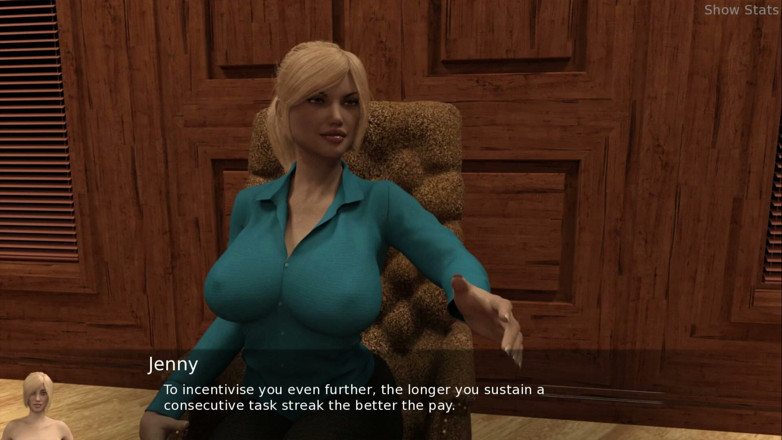 Porny Games: Istri hot proyek - orgasme asli pertama kali setelah bertemu Jenny (1)