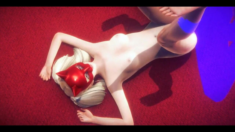 HentaiTubes: Persona 5 Hentai - Ann Takamari Fucked Dwukrotnie i Footjob - Japońska Azjatycka...