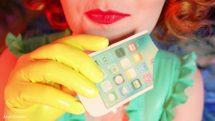 Arya Grander: Food fetish - girl with braces eating chocolate!