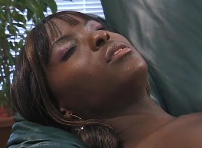 Black Jass: Ebony cutie fucked after 69 position with older dude